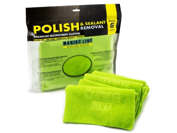 ΠΕΤΣΕΤΑ MANIAC POLISH & SEALANT REMOVAL TOWEL ιδανική για αλοιφές, κεριά, σφραγιστικά και κεραμικές επιστρώσεις 60x40 ΣΕΤ 6 ΤΕΜ